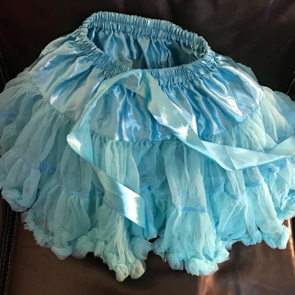 Aqua Pettiskirt chiffon tutu - Picture 4 of 5